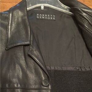 Men's Barneys New York Black Leather Jacket
